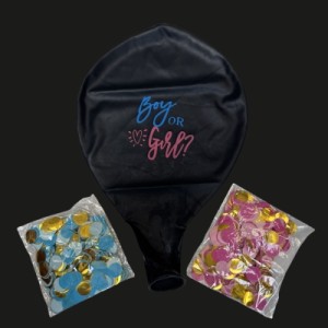 BLOW-IT (BLUE +PINK CONFETTI